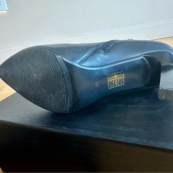 Leather high heel booties with warm lining size 39 - Picture 5 of 9